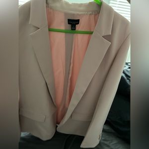 Ann Taylor Light Pink Padded Blazer